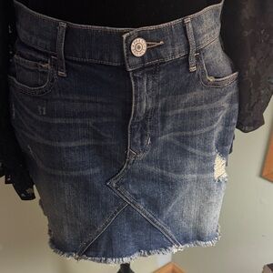 Express Denim Mini Skirt